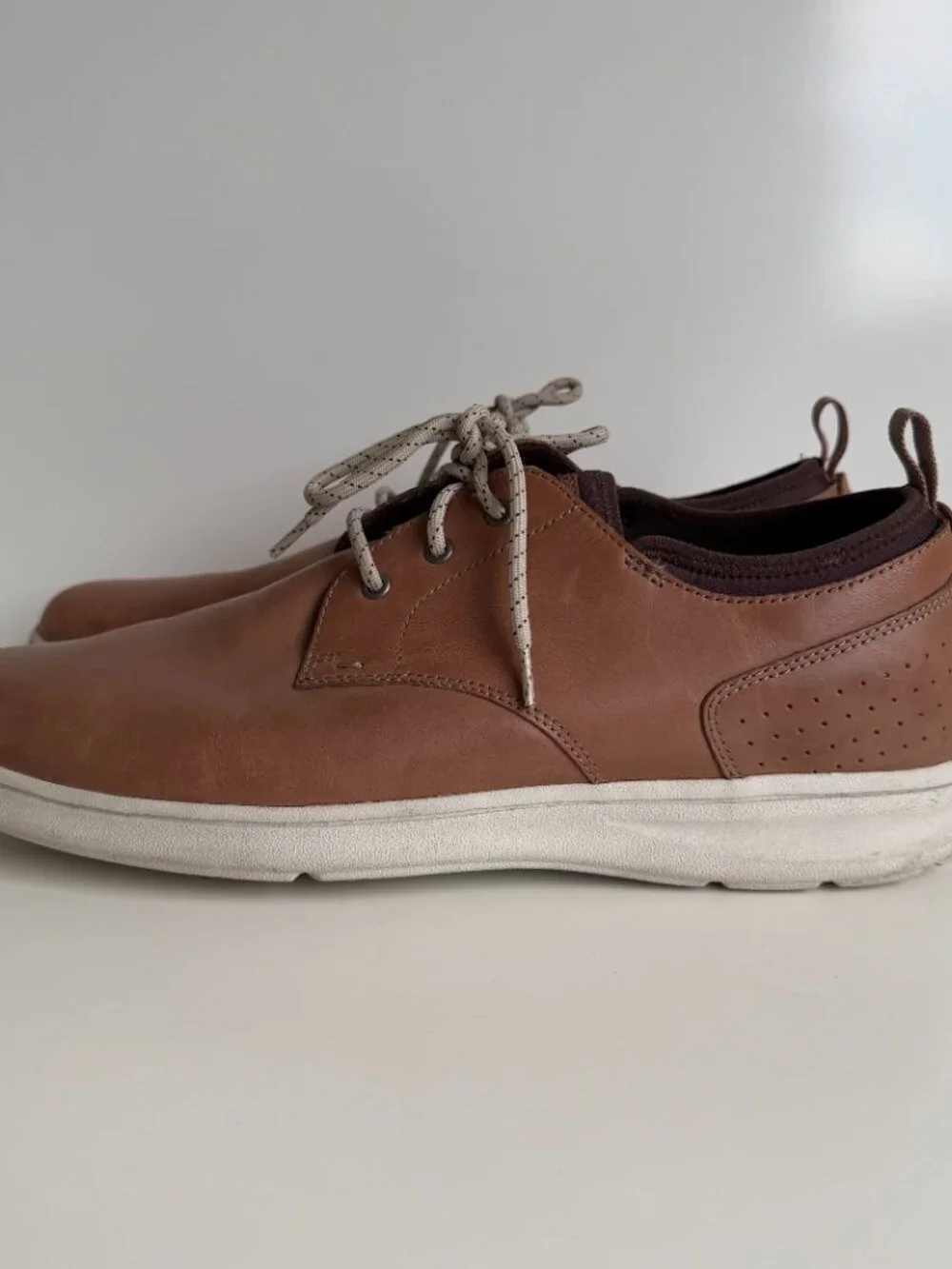 Rockport Zaden Men’s Sneakers Brown Leather Size 13